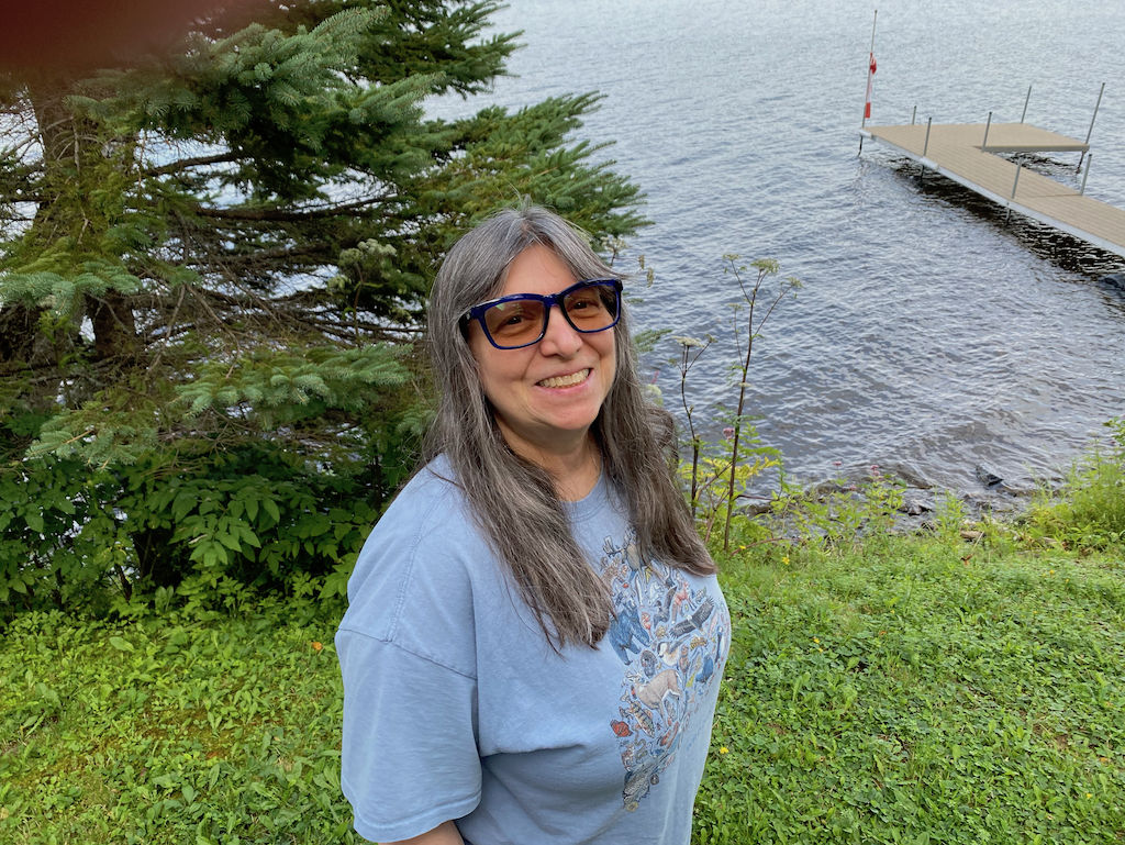 - "Cathi Smiling At Lakeside Cottage" -