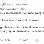 Pollster upset about a politician's lying.
